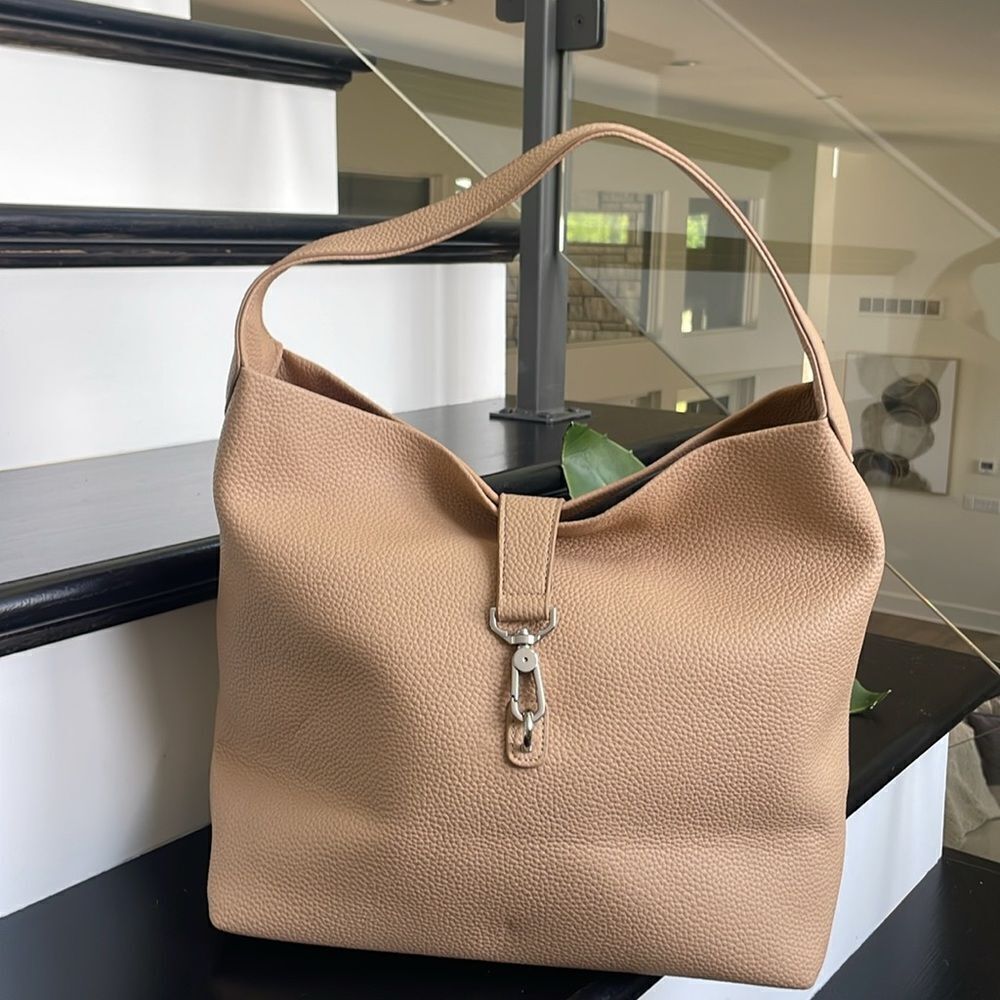 Vegan leather hobo bag